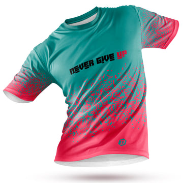 Camiseta técnica fluor NEVER GIVE UP™ - DOPAMINEOFICIAL
