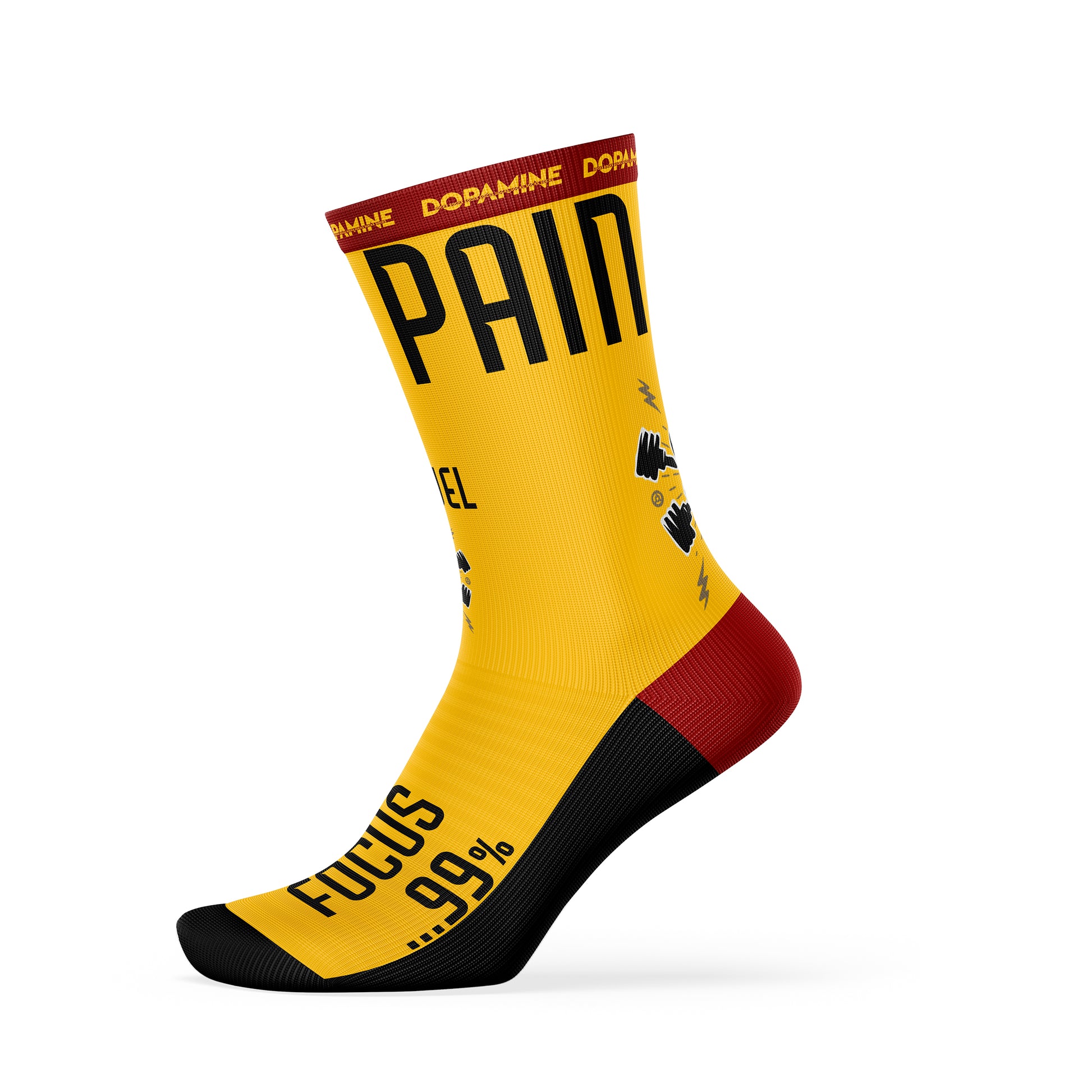 Calcetín Deportivo SOCK PAIN IS FUEL - DOPAMINEOFICIAL