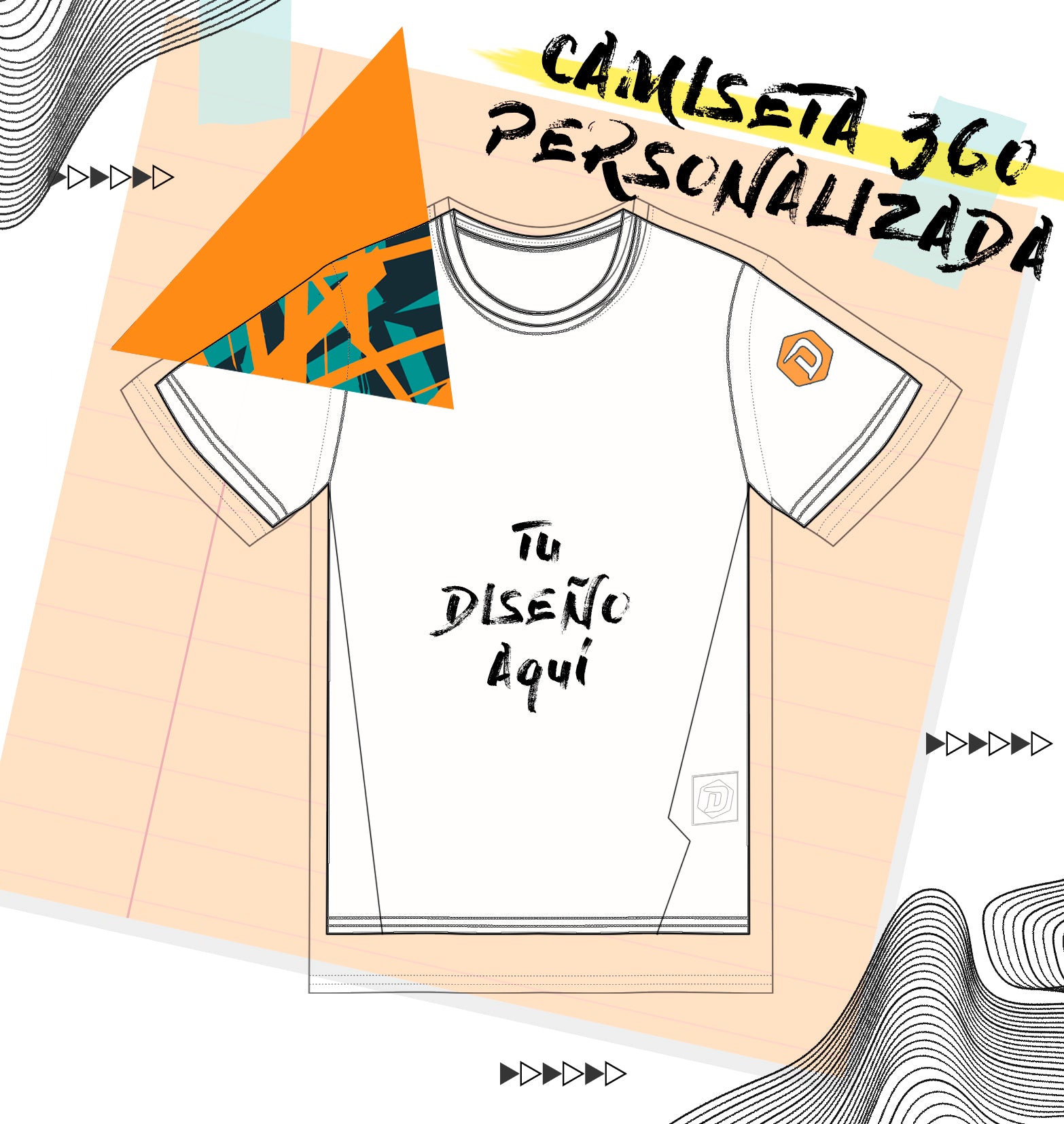 Camiseta Personalizada FULL PRINT 360º Multideporte - DOPAMINEOFICIAL